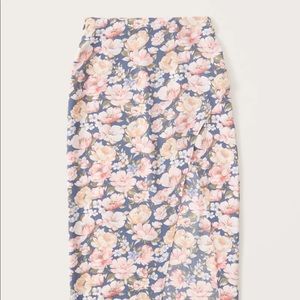 Abercrombie and fitch midi wrap skirt, floral